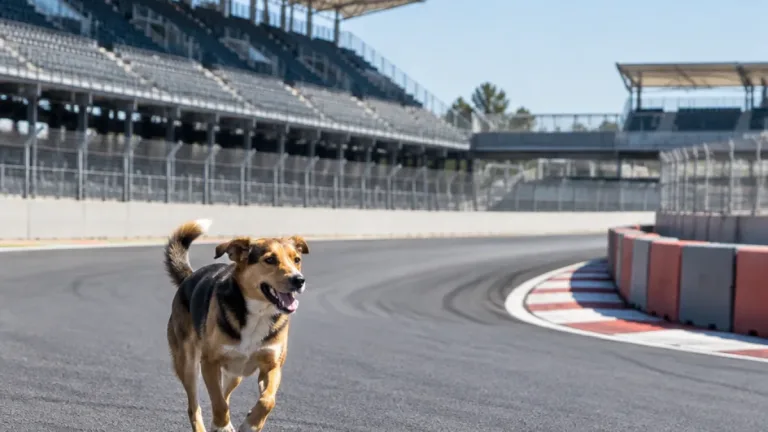 Un perro irrumpe en el Gran Premio de México y corre por la pista durante 5 minutos